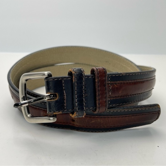 PIERRE Cardin Paris Men’s Size 38 Two Tone Belt - Picture 2 of 14